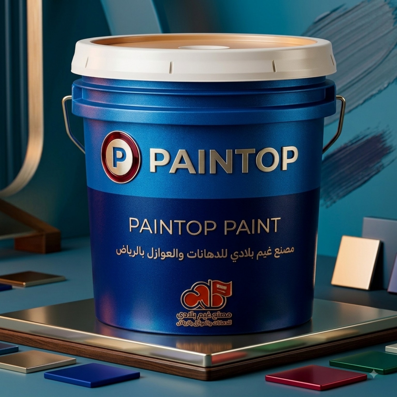 عبوة بينتوب بغطاء أبيض